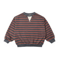 Oversized Crew - Mulberry Stripe