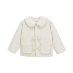 Shearling Collared Coat - Natural