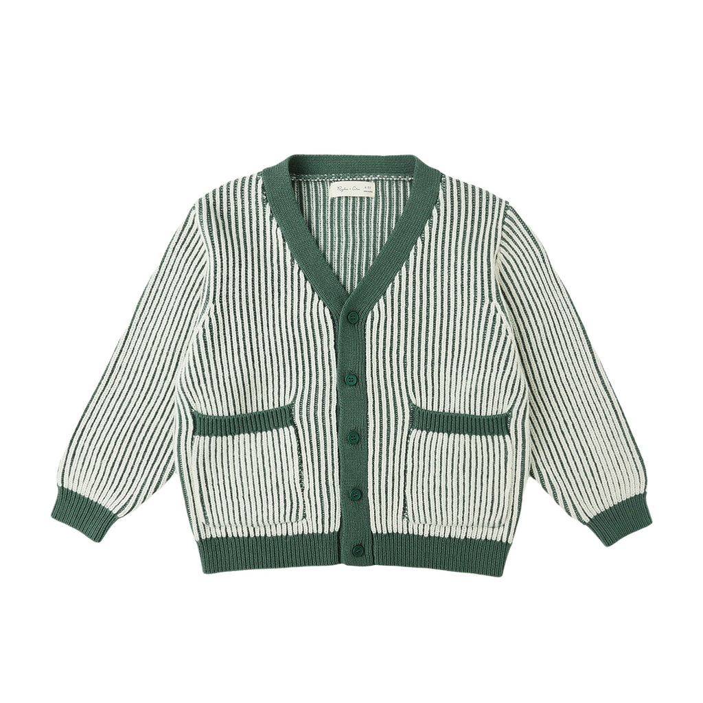 Haywood Cardigan - Green Stripe
