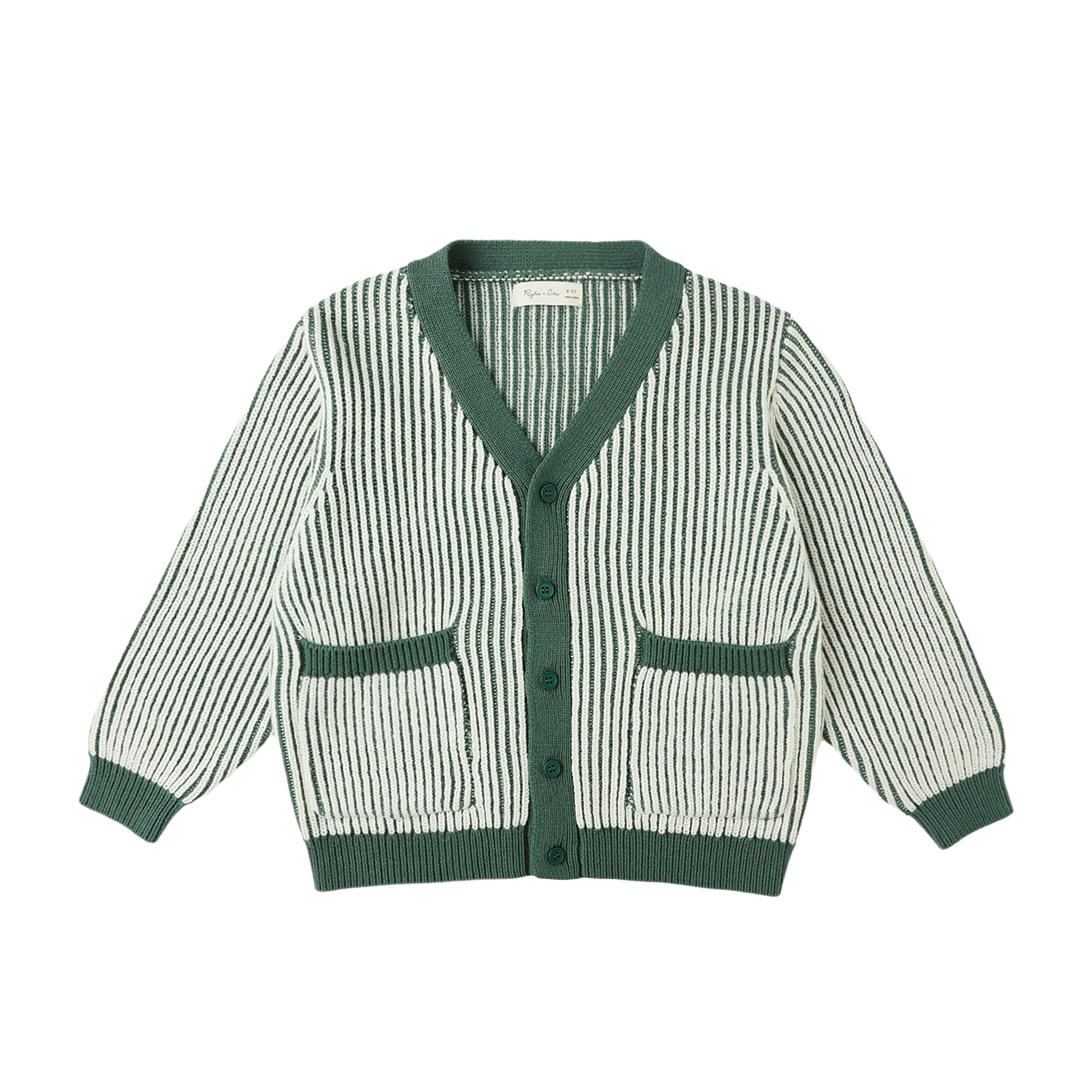 Haywood Cardigan - Green Stripe