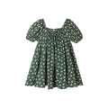 Sabrina Mini Dress - Green Ditsy