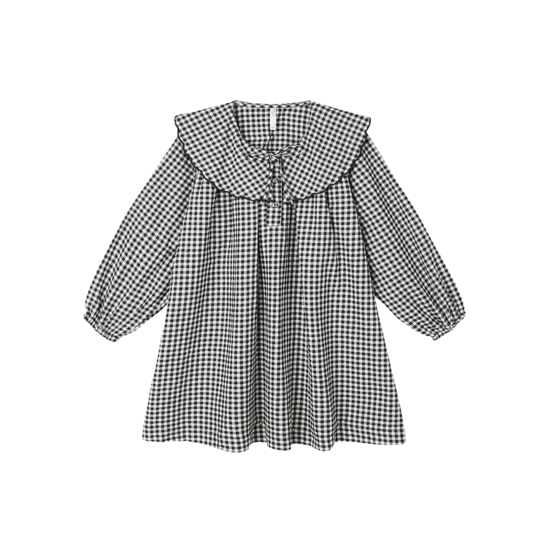 Mini Dress - Black Gingham