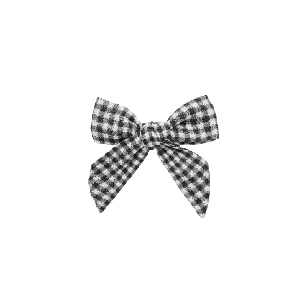 Bow - Black Gingham