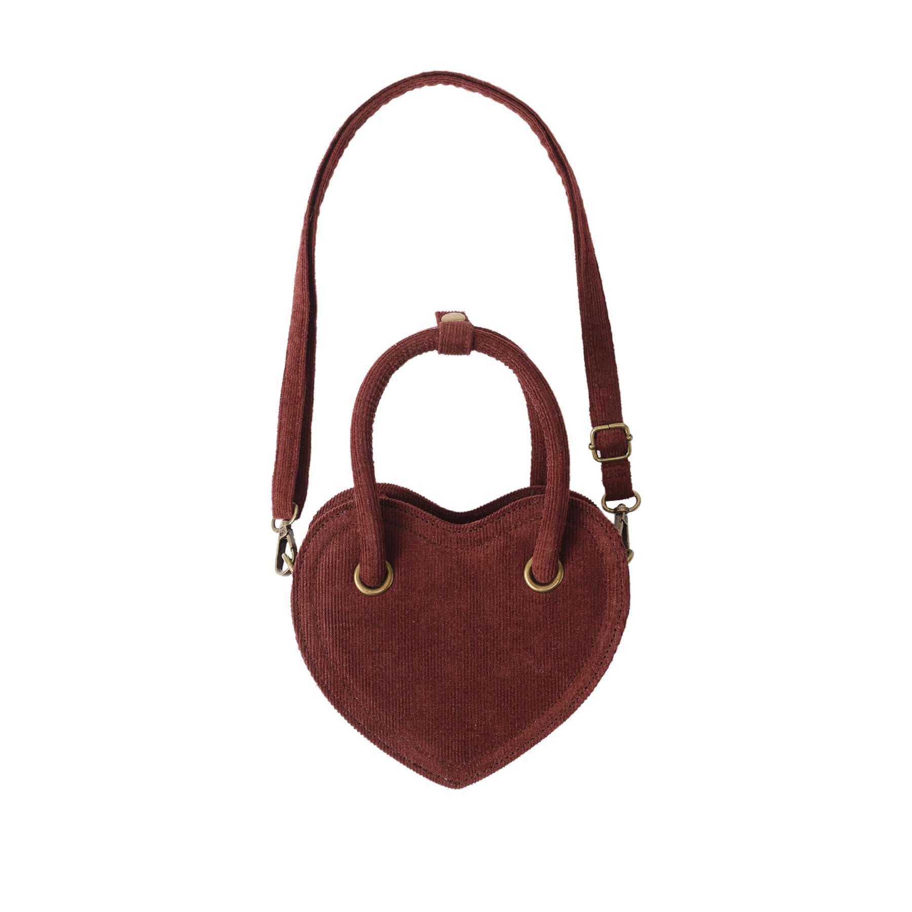 Heart Purse - Burgundy