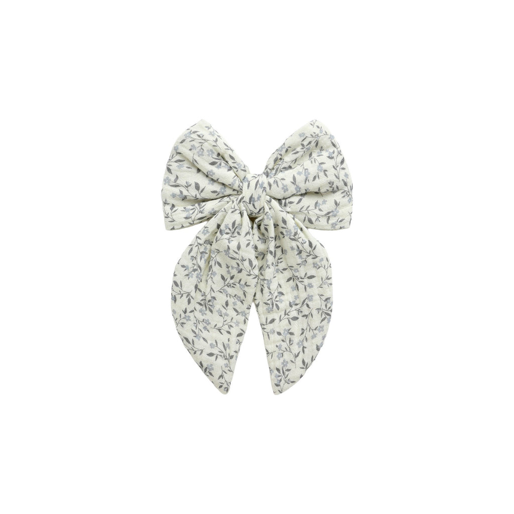 Oversized Bow - Blue Vines