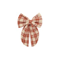 Oversized Bow - Red Plaid