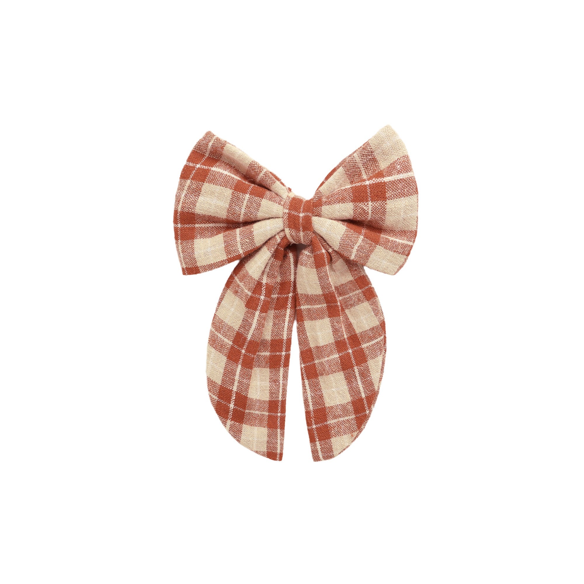 Rylee + Cru Oversized Bow - Red Plaid