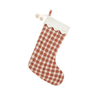 Christmas Stocking - Red Plaid