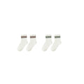 Stripe Socks, Set Of 2 - Brown + Green Stripe