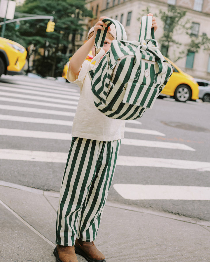 PRE-ORDER Rylee + Cru Mini Backpack | Green Stripe