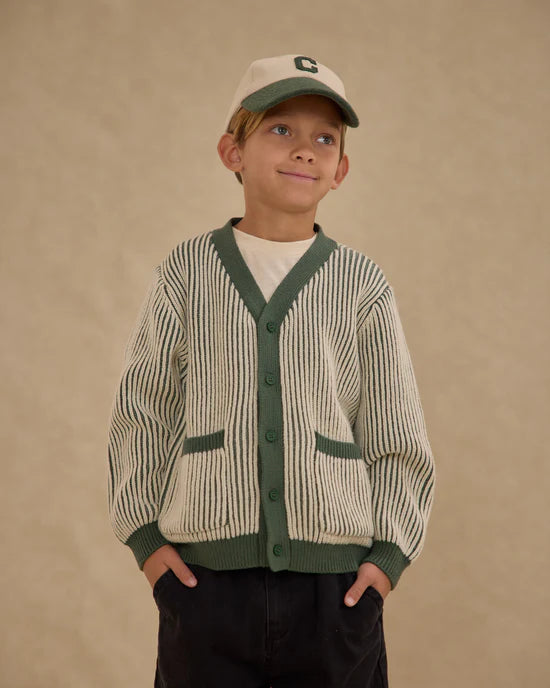 Haywood Cardigan - Green Stripe