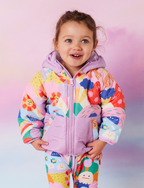 Kids Puffer Jacket - Rainbow Valley