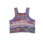 Knitted Singlet Top - Rainbow