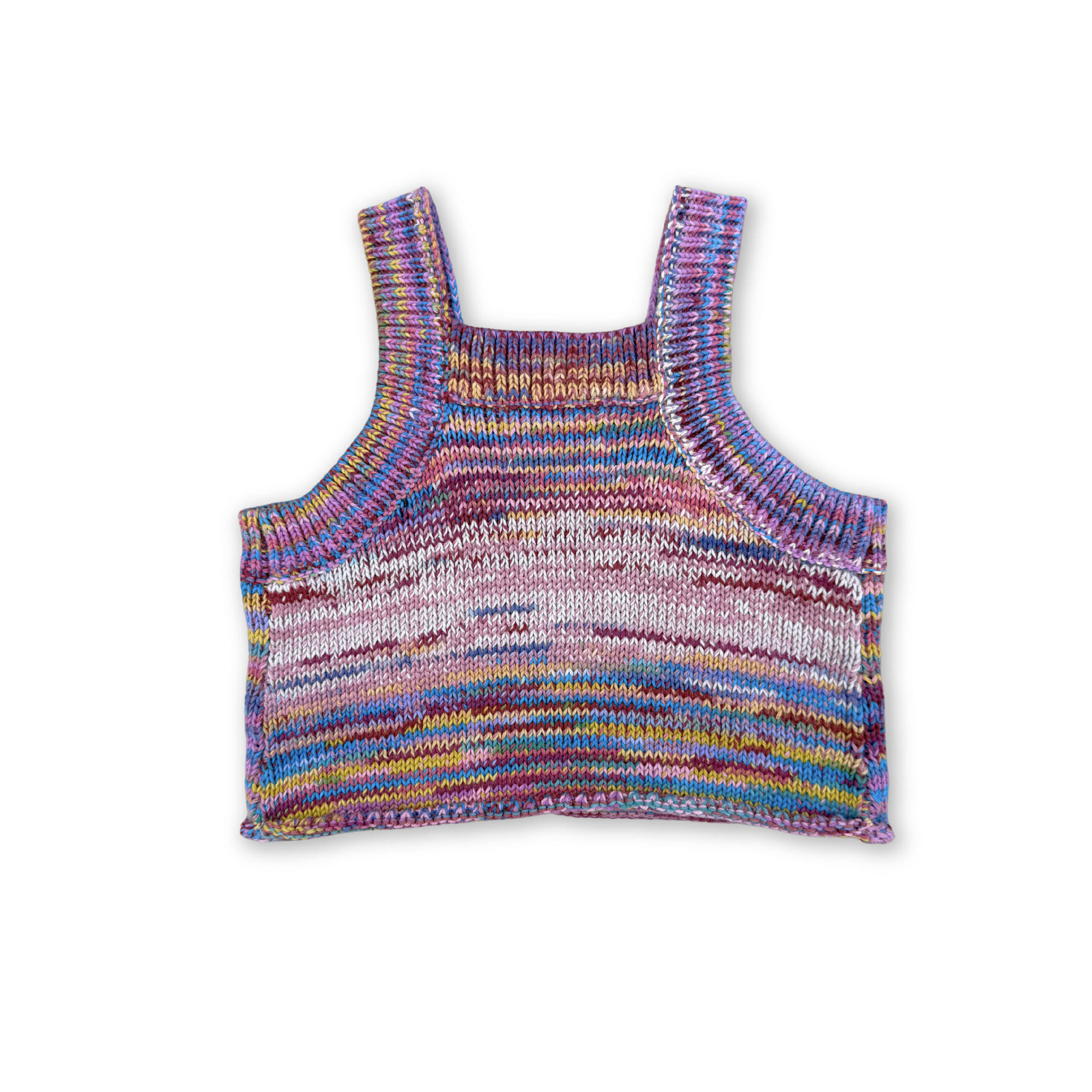 Knitted Singlet Top - Rainbow