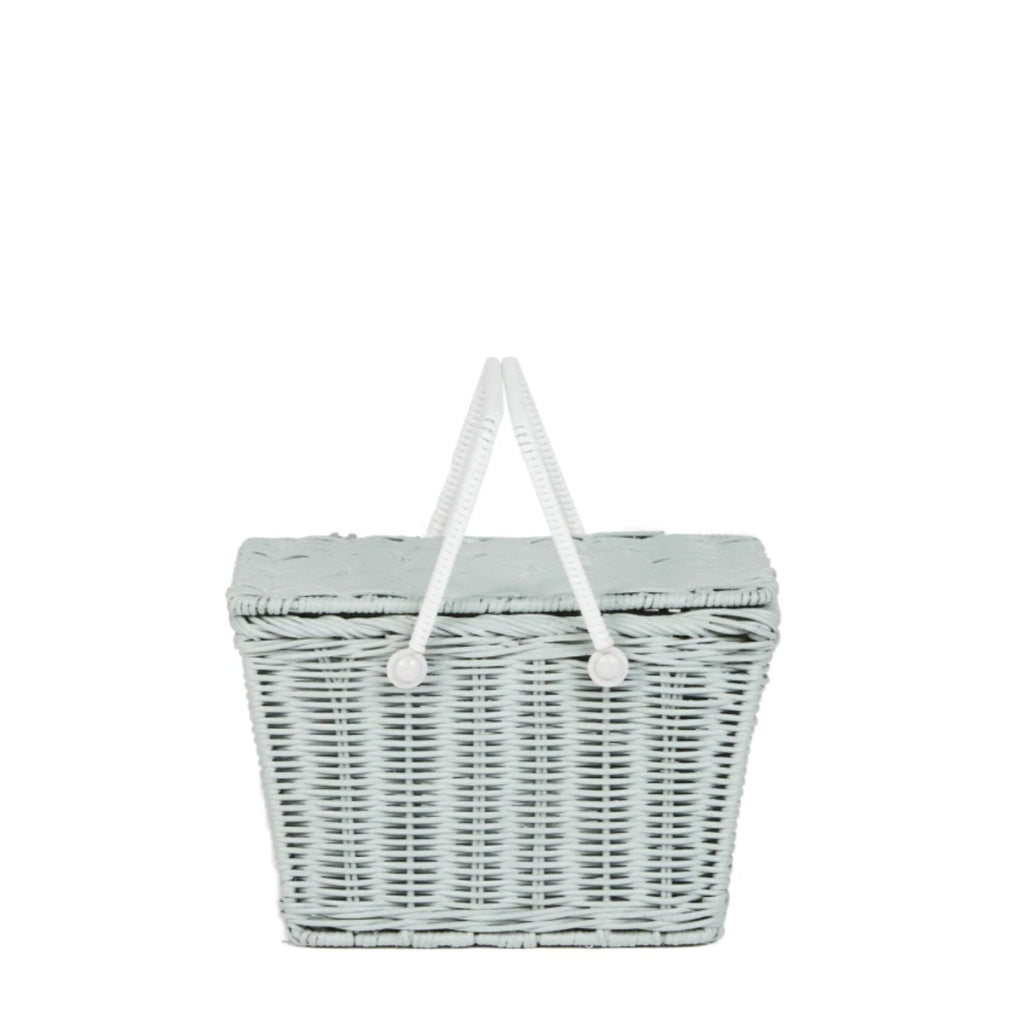 Rattan Piki Basket - Vintage Blue