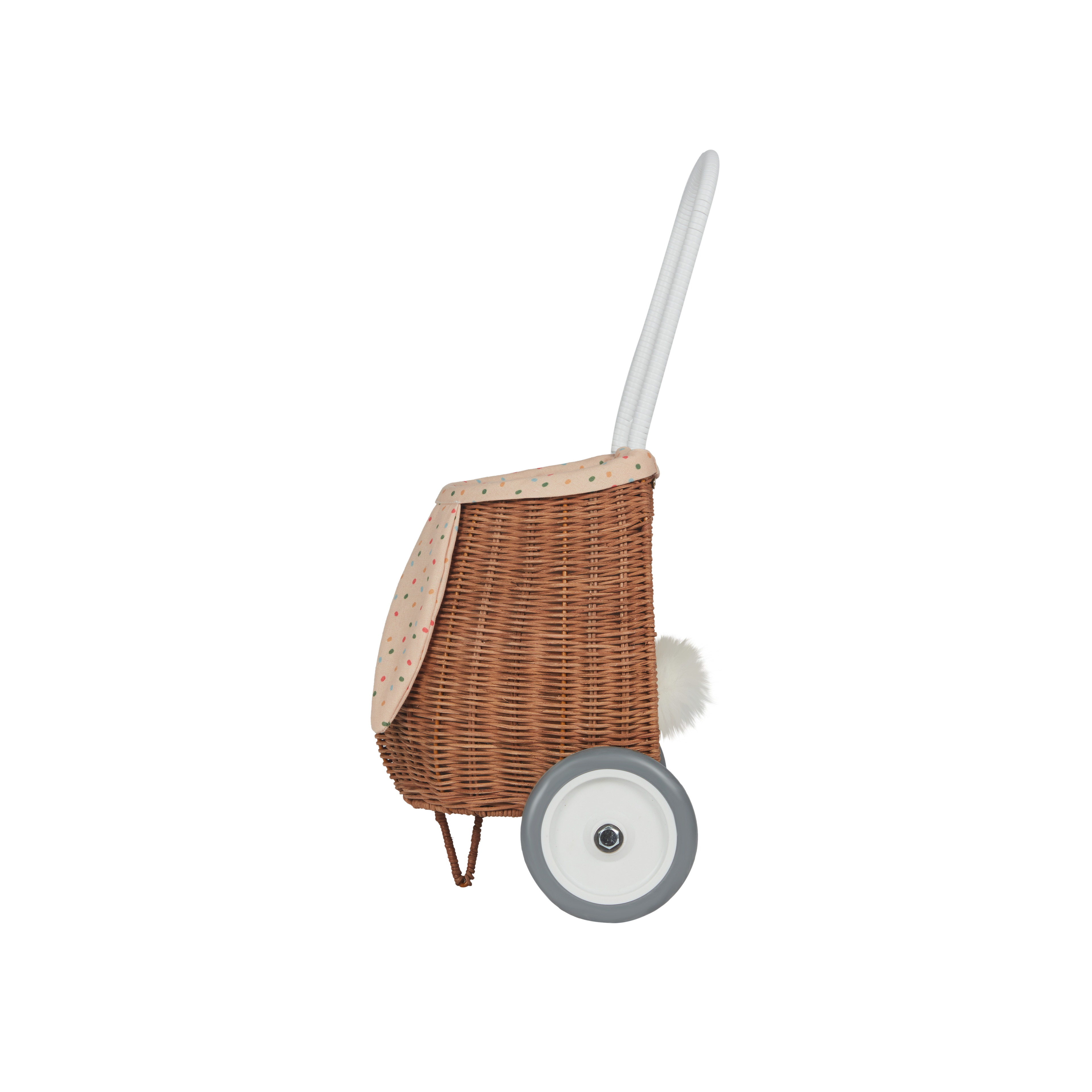 Rattan Bunny Luggy with Lining - Gumdrop
