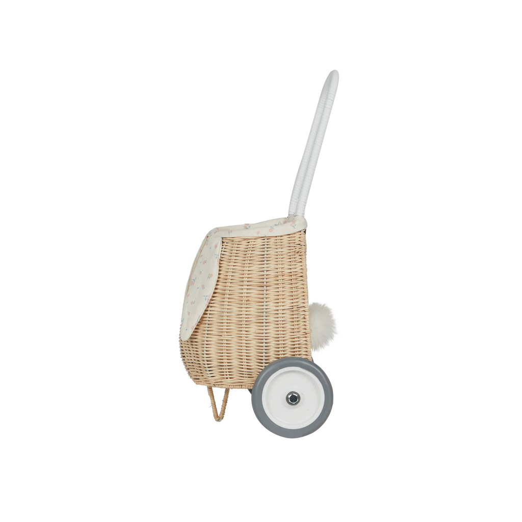 Rattan Bunny Luggy with Lining - Pansy