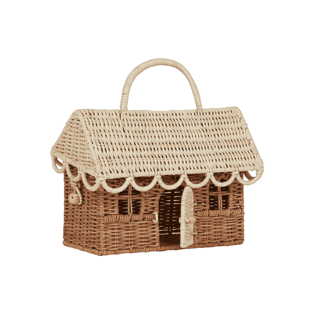 Gingerbread Casa Clutch - Natural/Straw