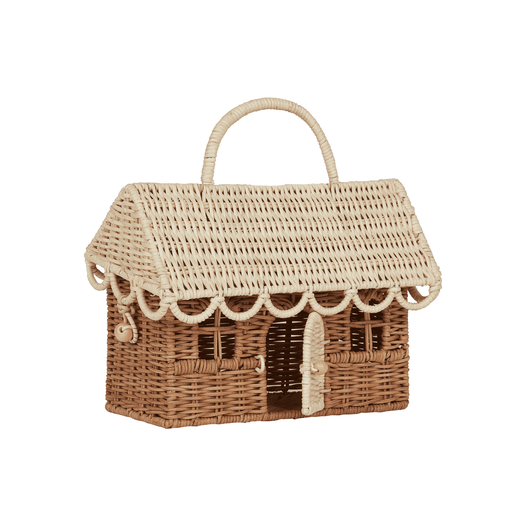 Gingerbread Casa Clutch - Natural/Straw