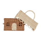 Gingerbread Casa Clutch - Natural/Straw