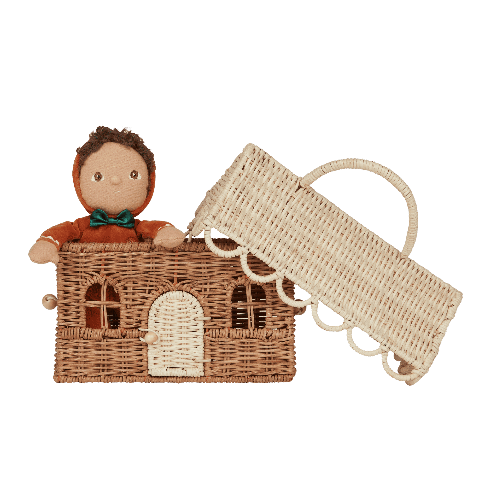 Gingerbread Casa Clutch - Natural/Straw