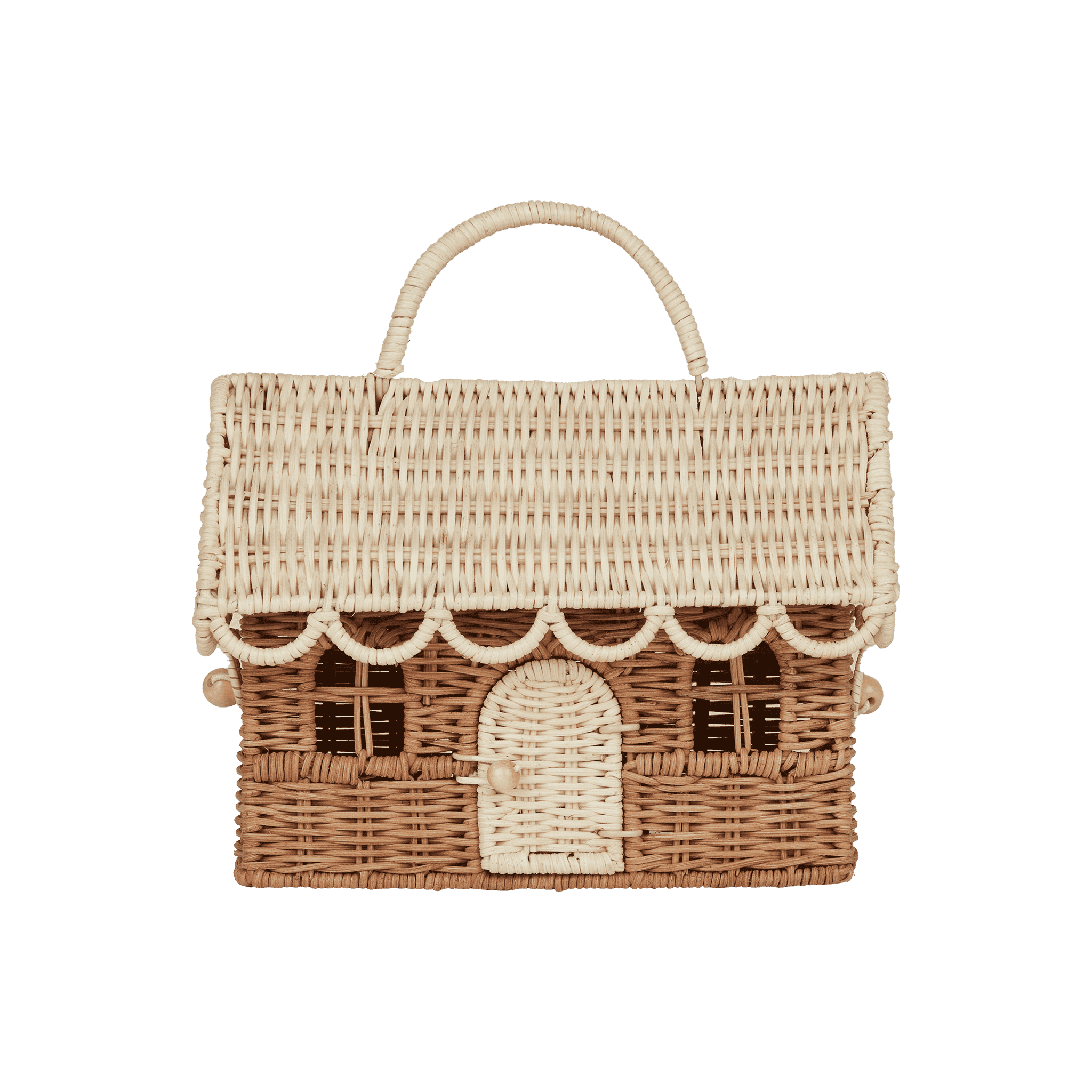 Gingerbread Casa Clutch - Natural/Straw
