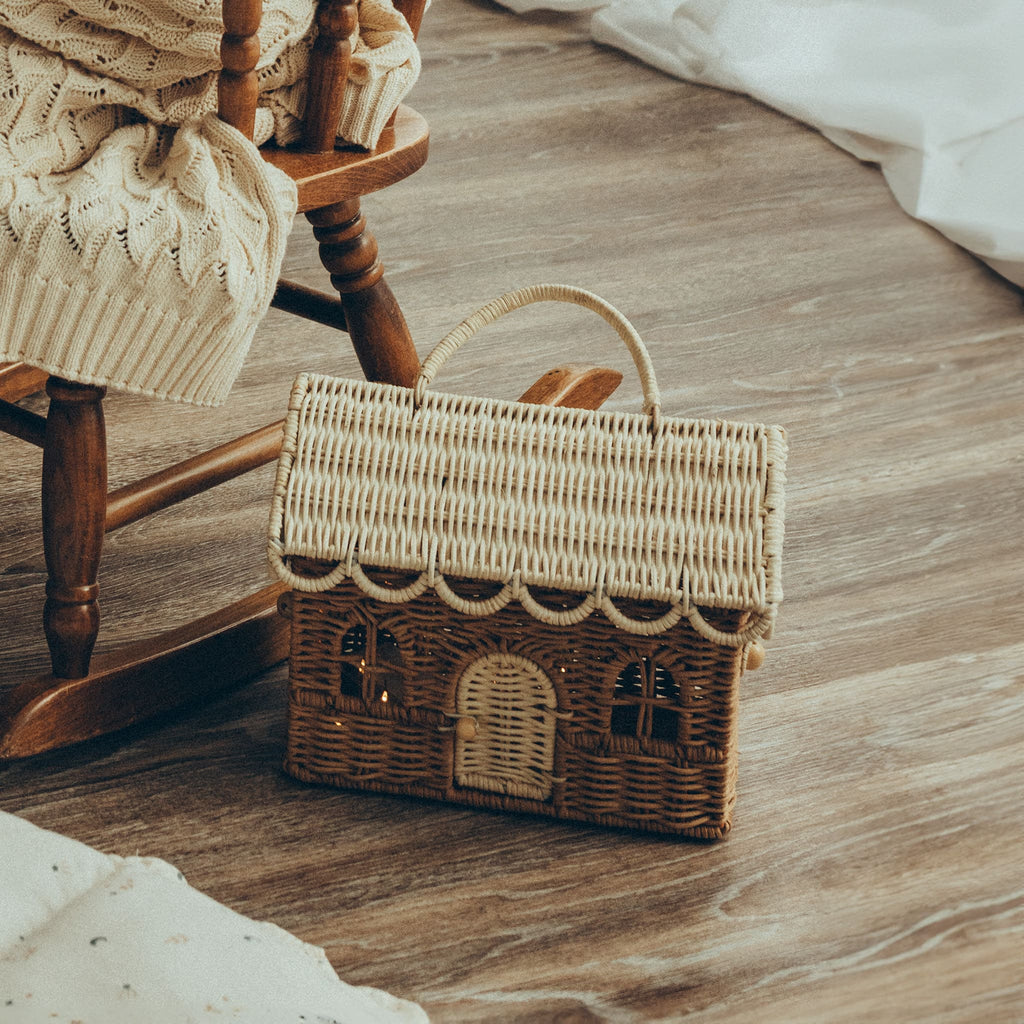Gingerbread Casa Clutch - Natural/Straw