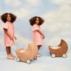 Rattan Moon Strolley - Seashell Pink