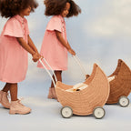 Rattan Moon Strolley - Seashell Pink
