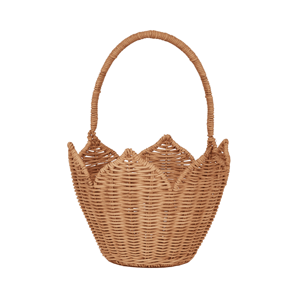 Poinsettia Basket - Natural