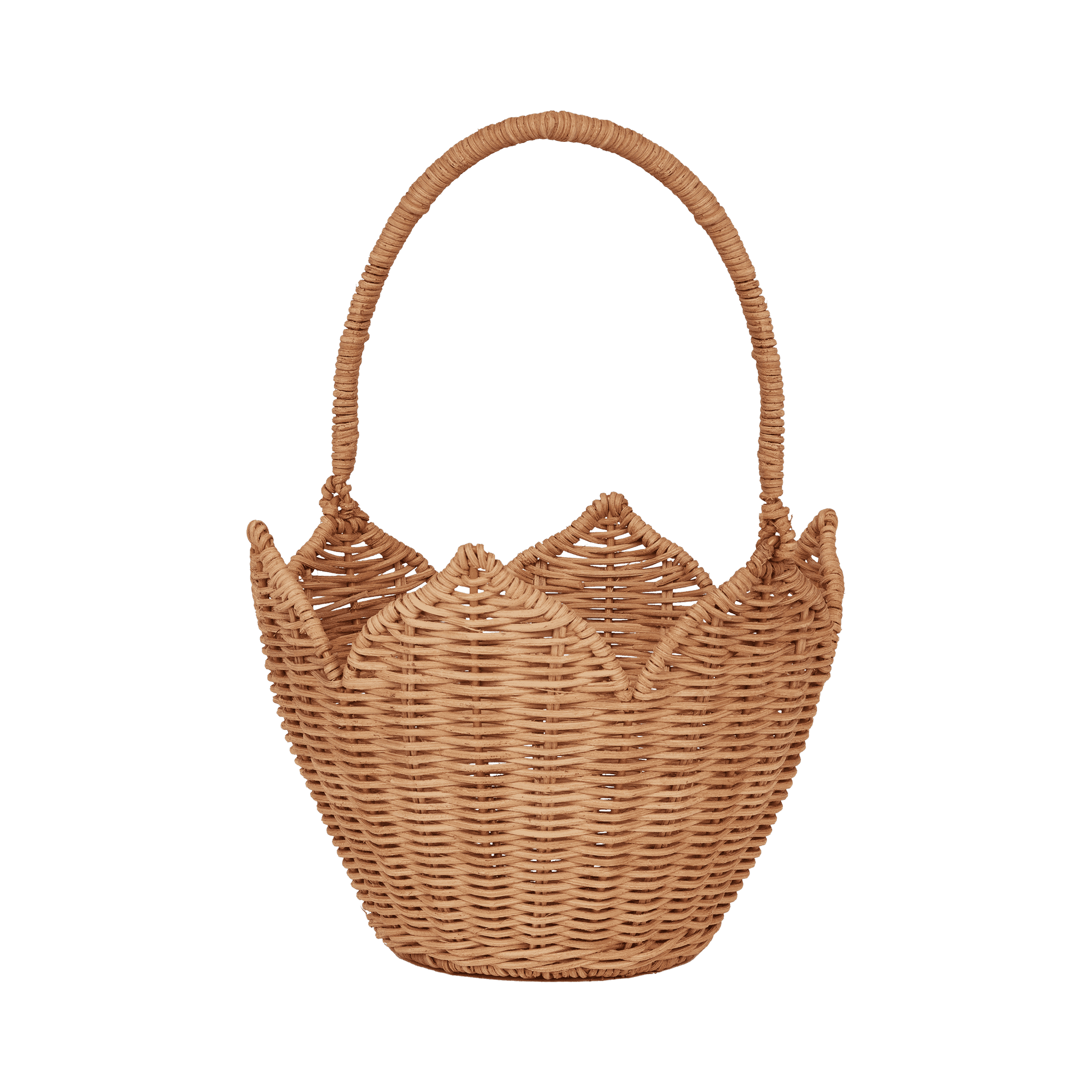 Poinsettia Basket - Natural