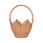Poinsettia Basket - Natural