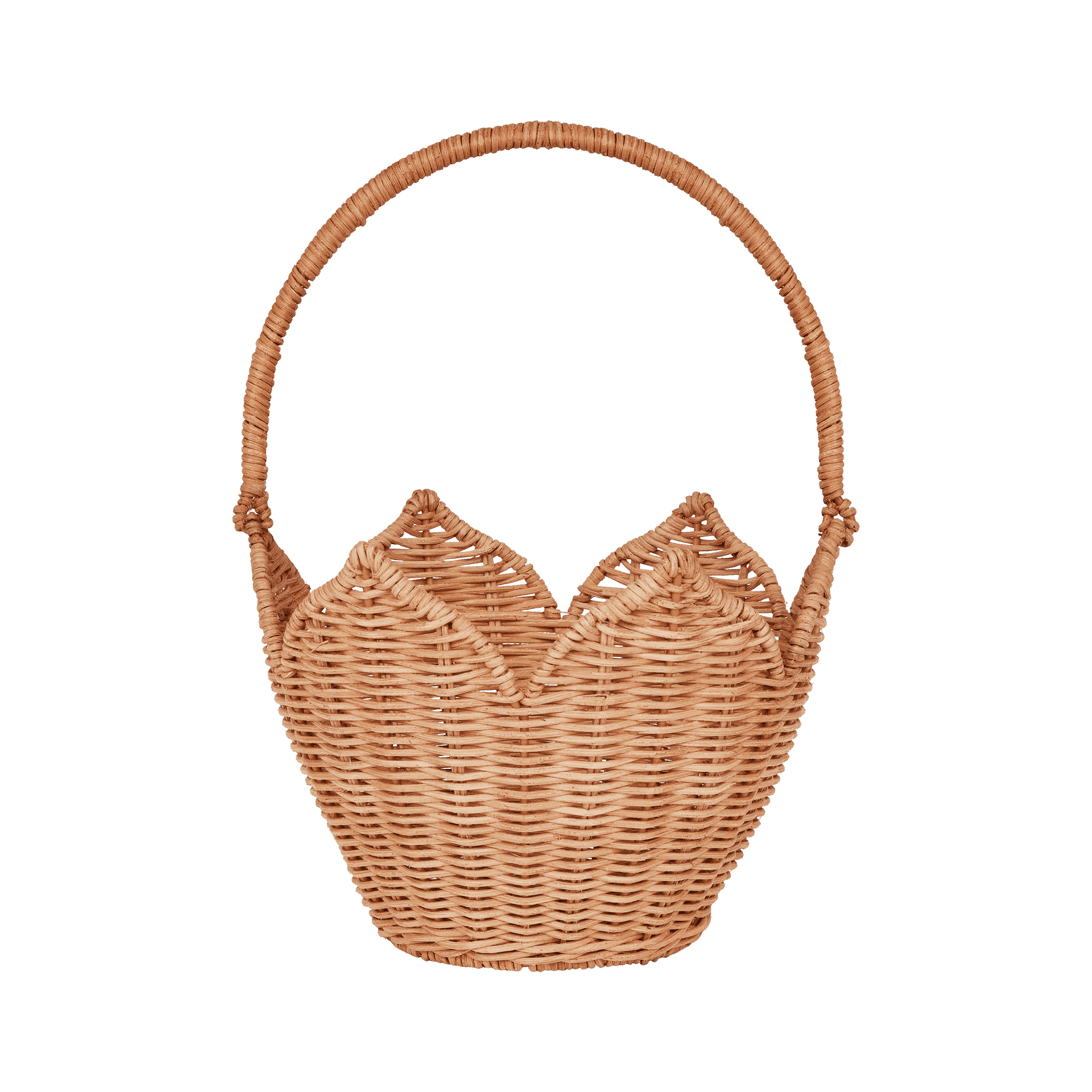 Poinsettia Basket - Natural