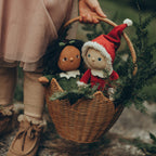 Poinsettia Basket - Natural