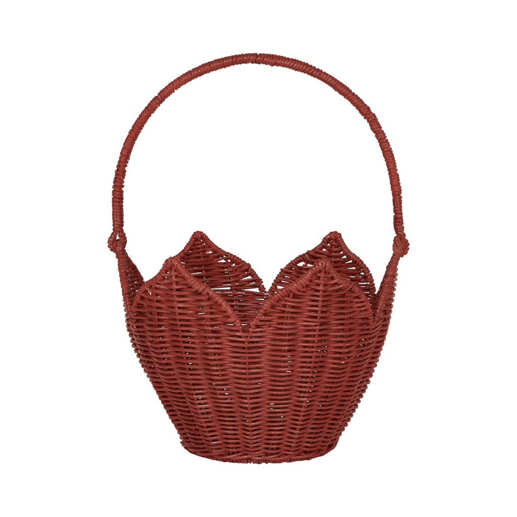 Poinsettia Basket - Red