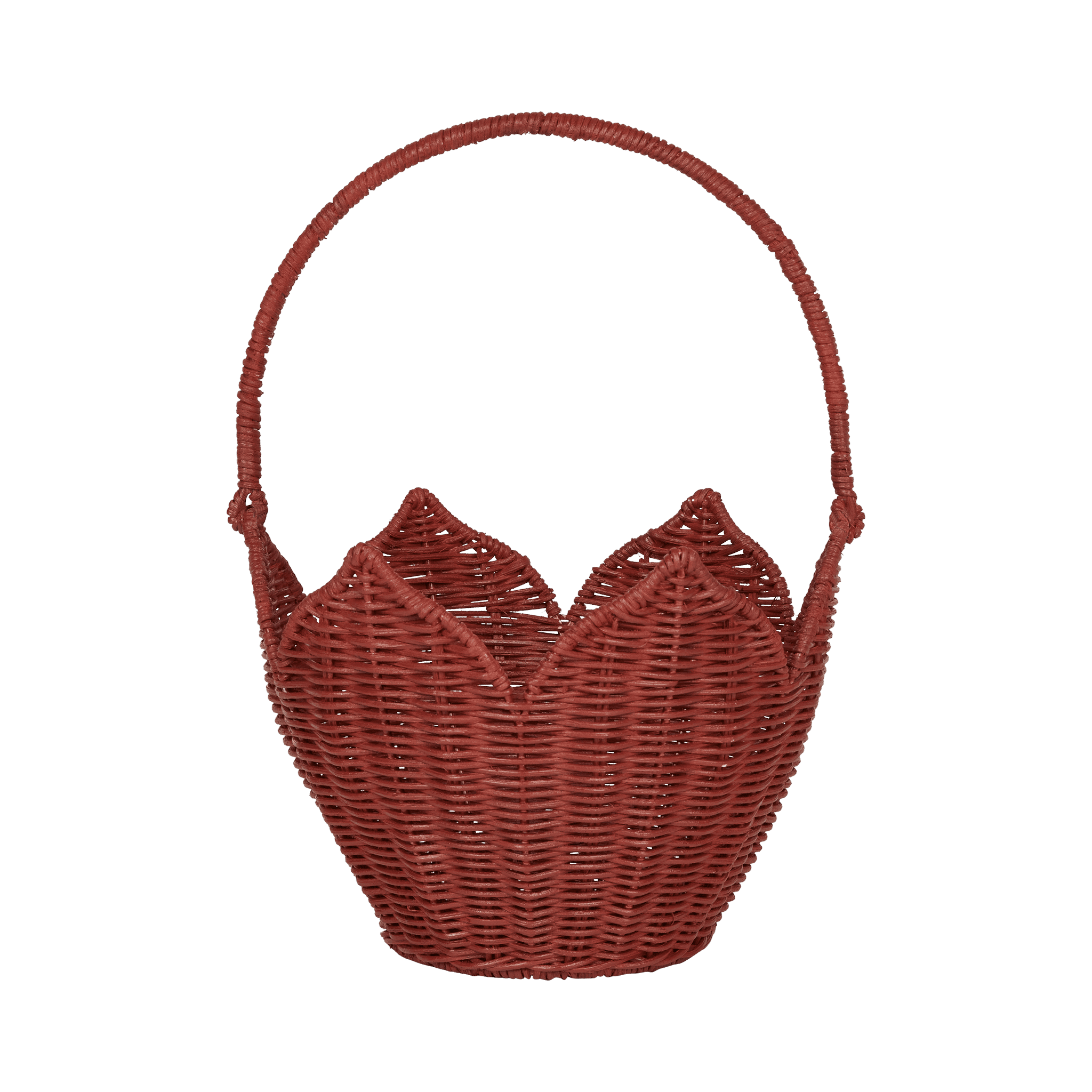 Poinsettia Basket - Red