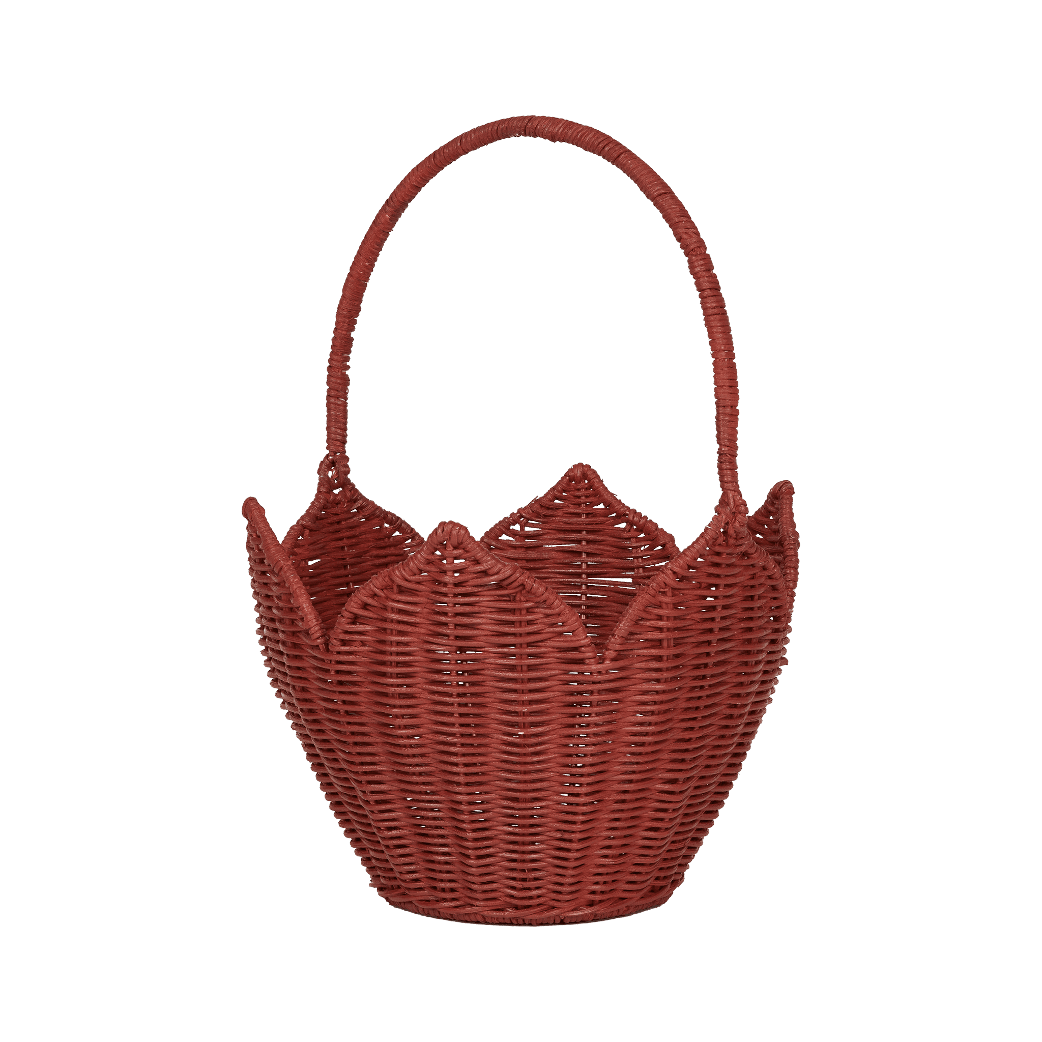 Poinsettia Basket - Red