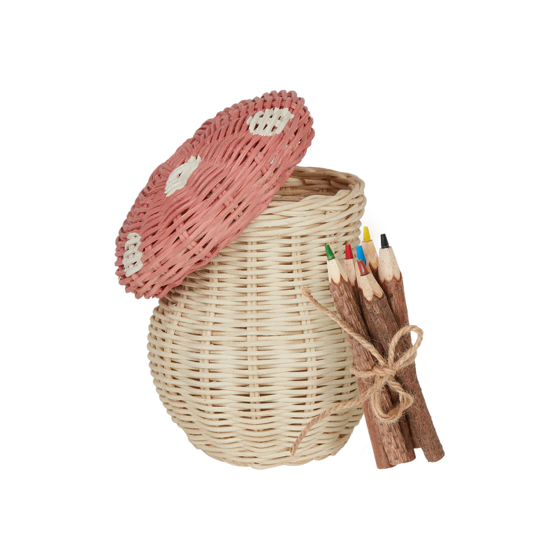 Porcini Basket - Musk/Straw