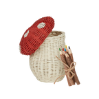 Porcini Basket - Red/Chalk
