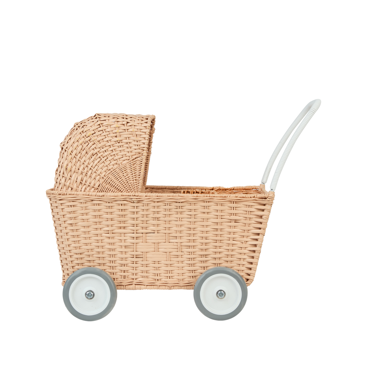 Strolling Sty Rattan Strolley - Seashell Pink – Daisy and Hen