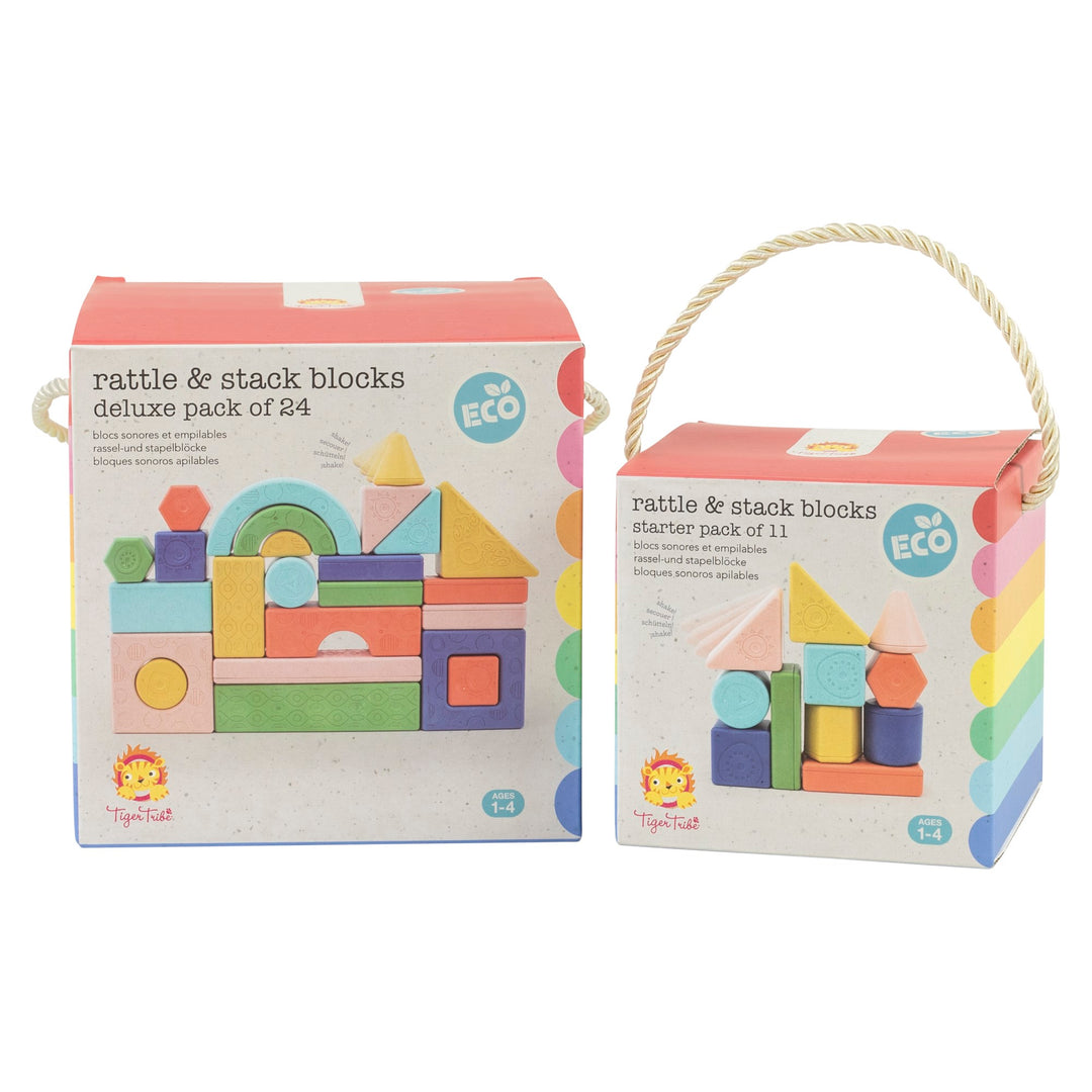 Rattle and Stack Blocks - Deluxe | 24 Pack – Daisy and Hen