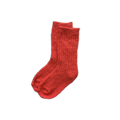 Cotton Slub Chunky Rib Socks - Sauce