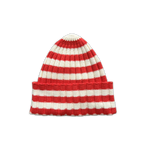 Organic Striped Pixie Rib Beanie - Sauce