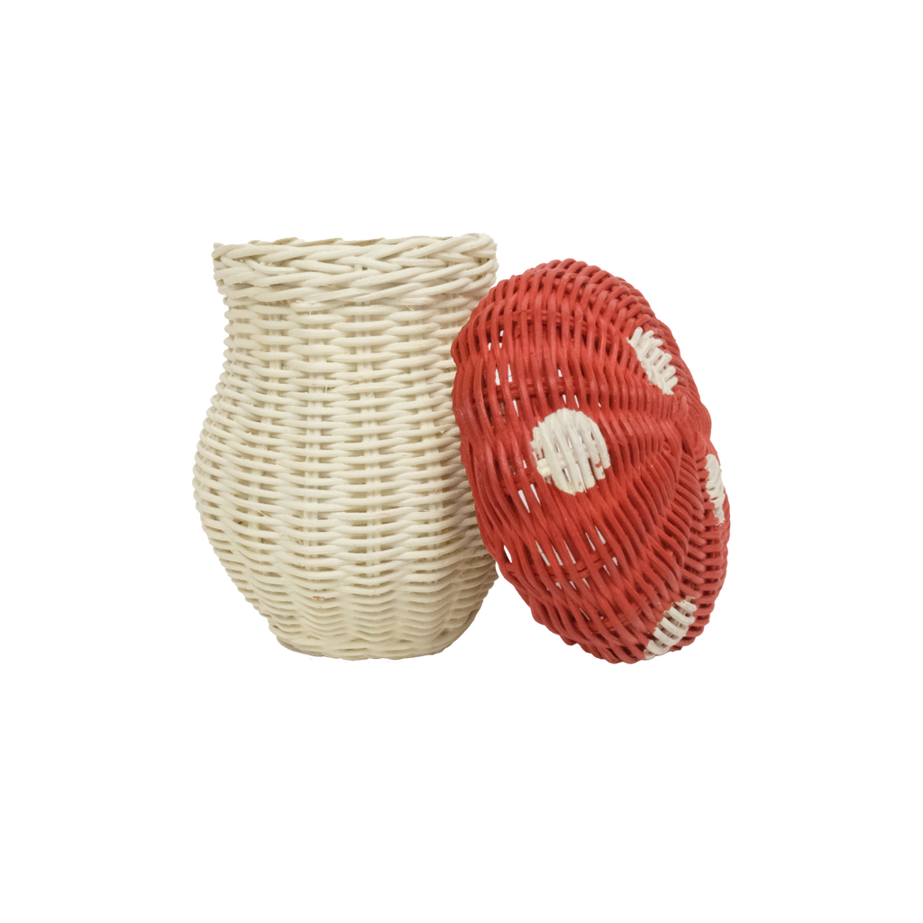 Porcini Basket - Red/Chalk