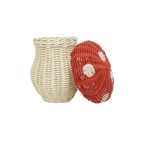 Porcini Basket - Red/Chalk