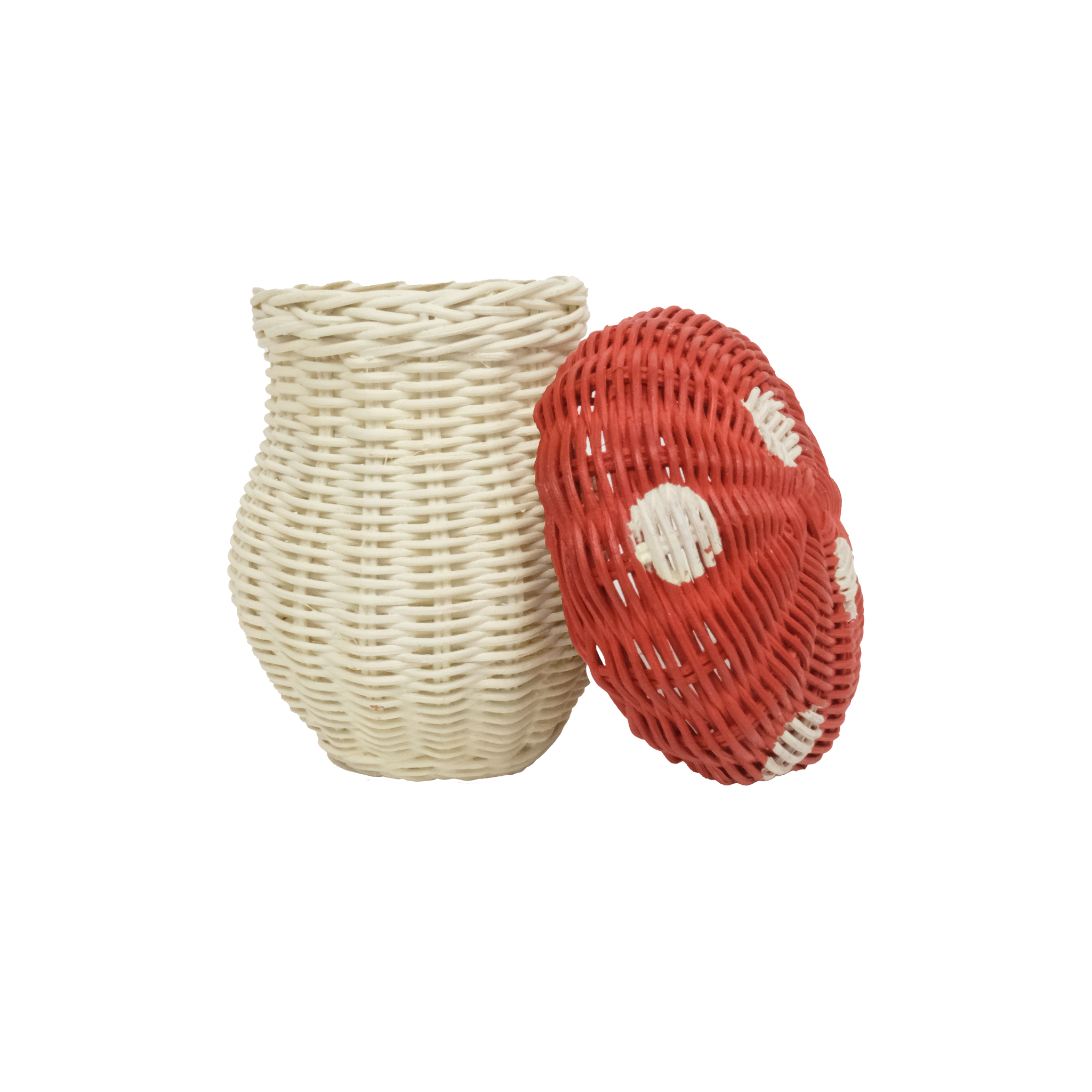 Porcini Basket - Red/Chalk