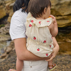 Plum Suit Muslin - Red Flora