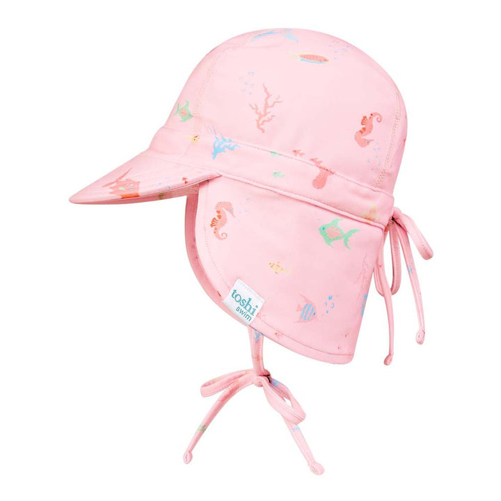 Toshi Swim Baby Flap Cap - Coral