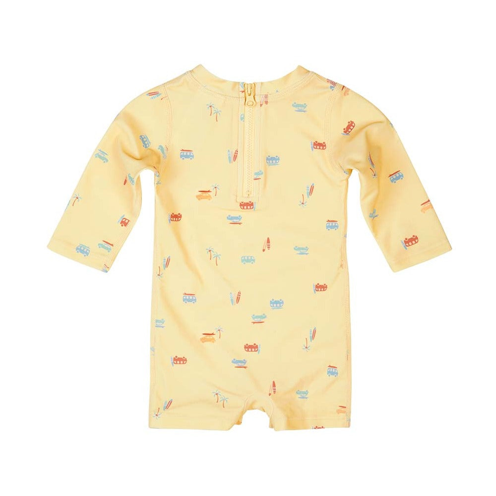 Toshi Swim Baby Onesie Long Sleeve - Sunny