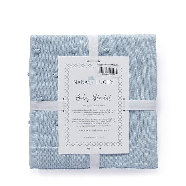 Bobble Baby Blanket - Baby Blue